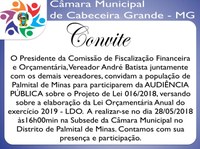 Convite - Audiência Pública